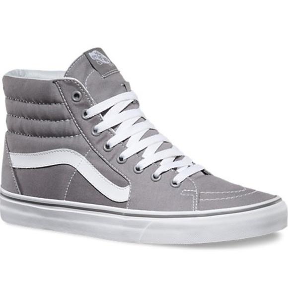 grey high top vans mens